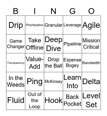 CMFG Lingo Bingo Card