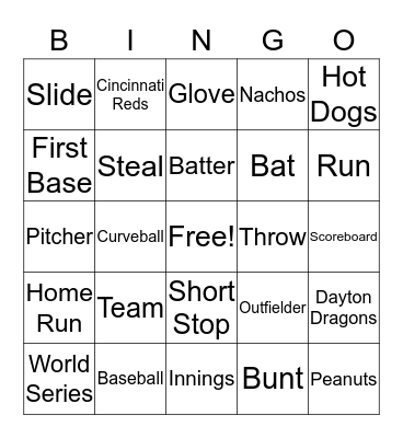 Fraud Day Baseball Bingo Card