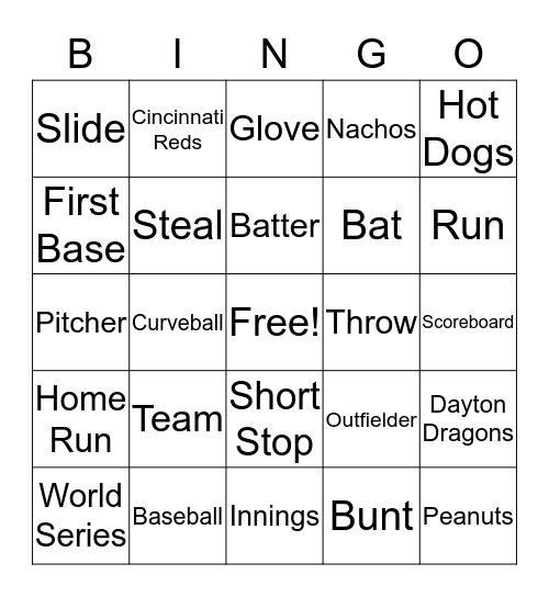 Fraud Day Baseball Bingo Card