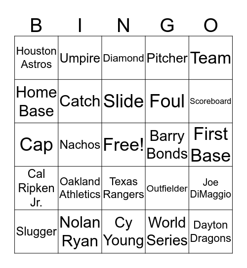 Fraud Day Baseball Bingo! Bingo Card