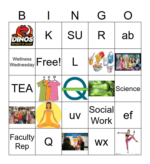 SU Bingo Card