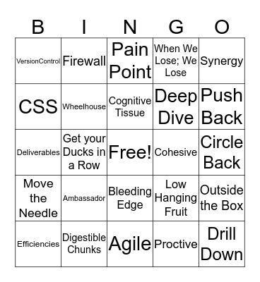 Scottie Bingo Card