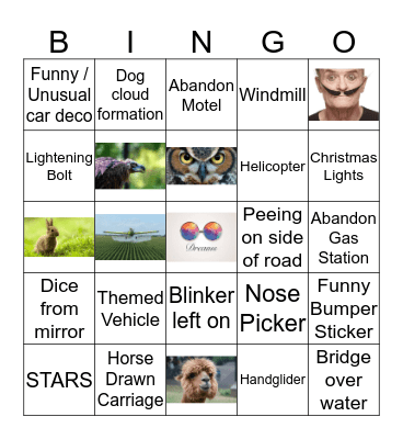 EPIC TRIP BINGO Card