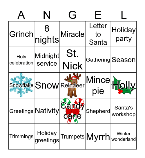 SMQ CHRISTMAS PARTY Bingo Card