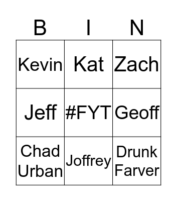 4th String Nonos Bingo Card