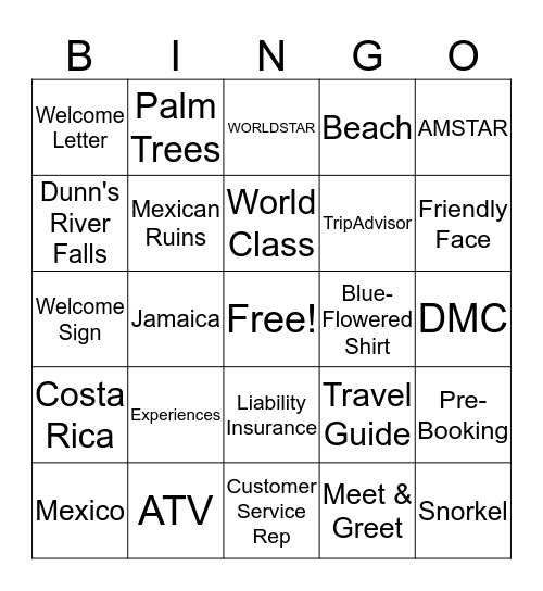 AMSTAR Bingo Card