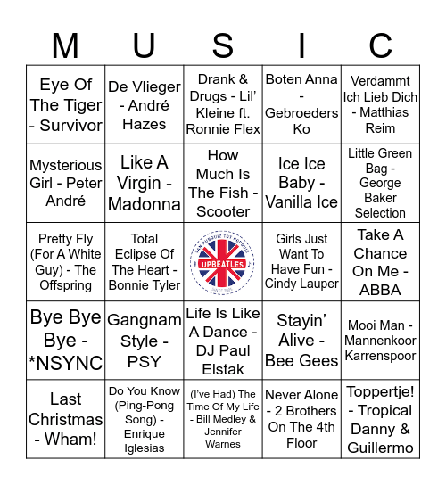 301 Bingo Card