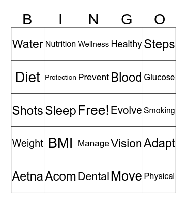 AWARE Committee Bingo Card