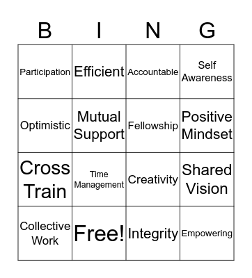 Dragonfly Group  Bingo Card