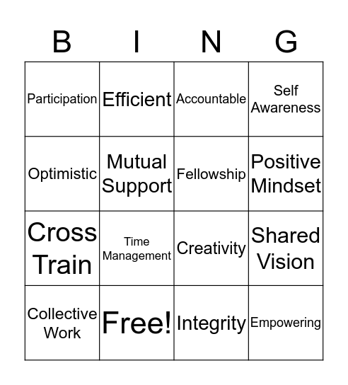 Dragonfly Group  Bingo Card