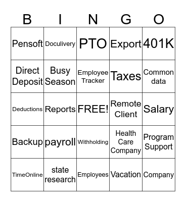 Pensoft Bingo Card