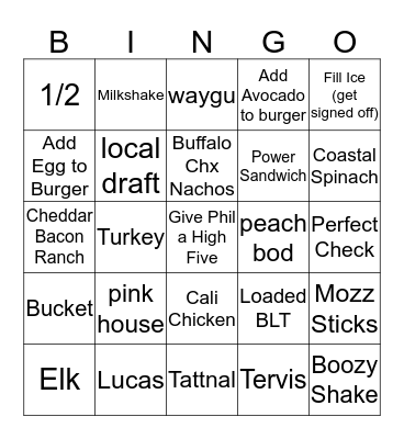 B&DS Bingo Card