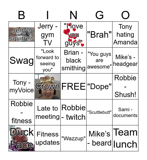 Jeremy Bingo Card