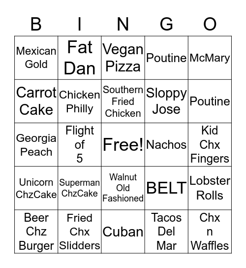 Ale Mary's Bingo Card