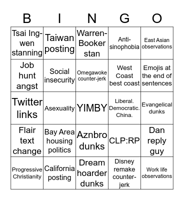 /u/RobinAwdry Bingo Card