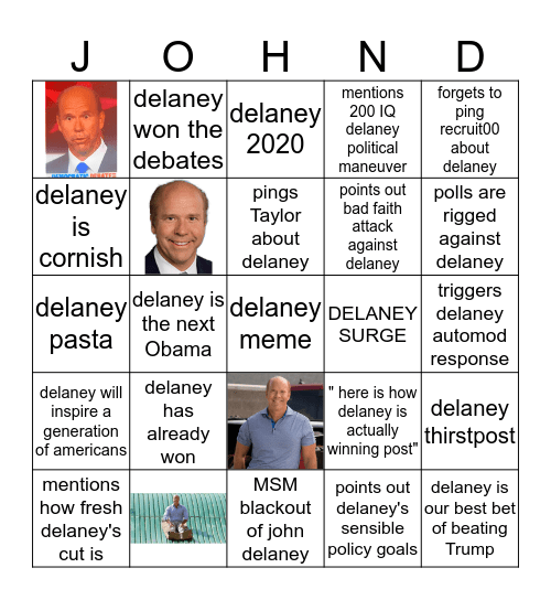 u/Saint_Button  Bingo Card