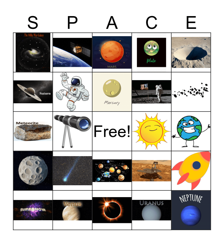 Galactic Bingo Card