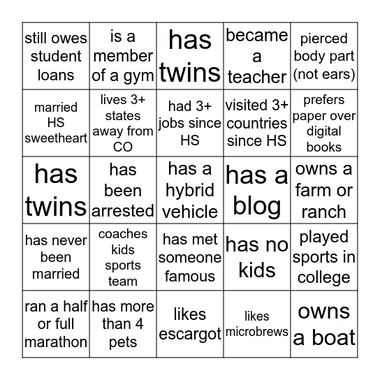 Bingo Card