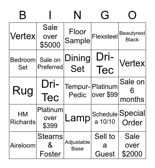 Raymour Bingo Card