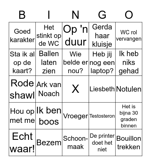 Schoolbingo Card