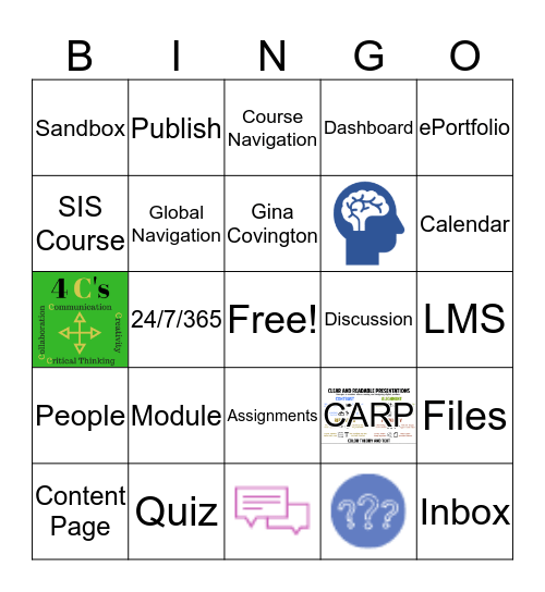 Canvas - Beginner Bingo Card