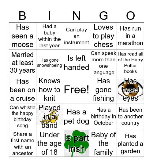 FragaFest Reunion  Bingo Card