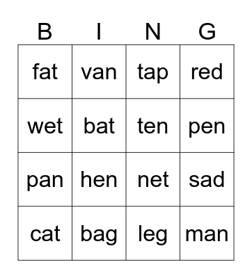 Day 2 Bingo Card