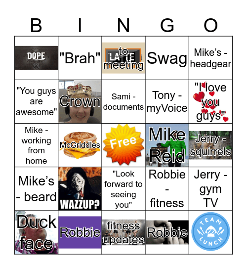 Jeremy Bingo Card