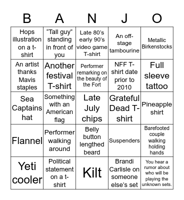 Bingo Card
