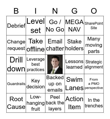 Justin Korn Bingo Card