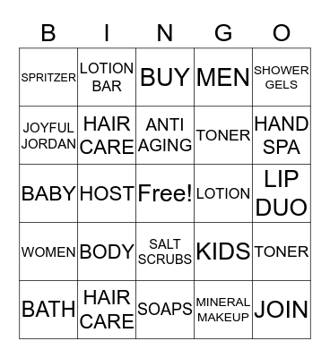 Jordan Essentials Bingo Card