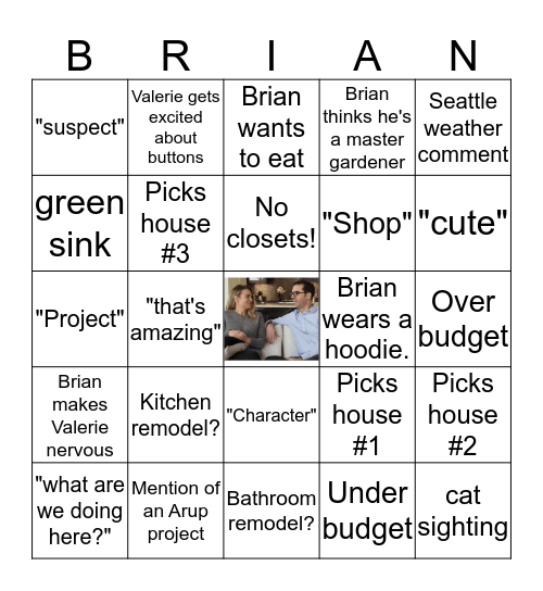 The Price of Charm in Seattle - Official Bingo Game Bingo Card