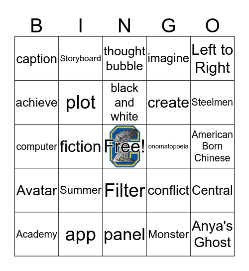 Graphic Novel Bingo Card