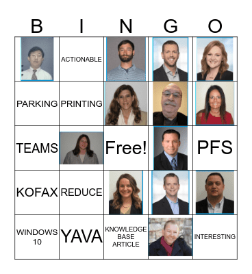 What did NORA say?  Bingo Card