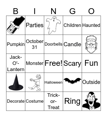 Halloween Bingo Card