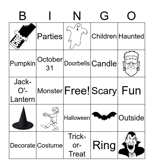 Halloween Bingo Card