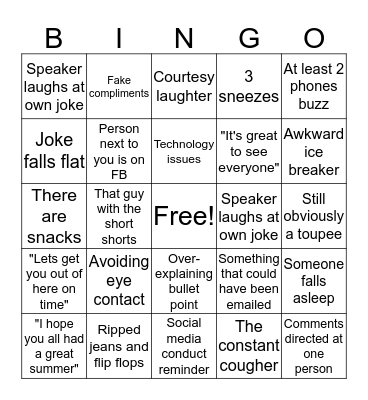 Back to School Bingo Card