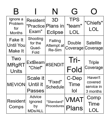 WashU Way Bingo Card