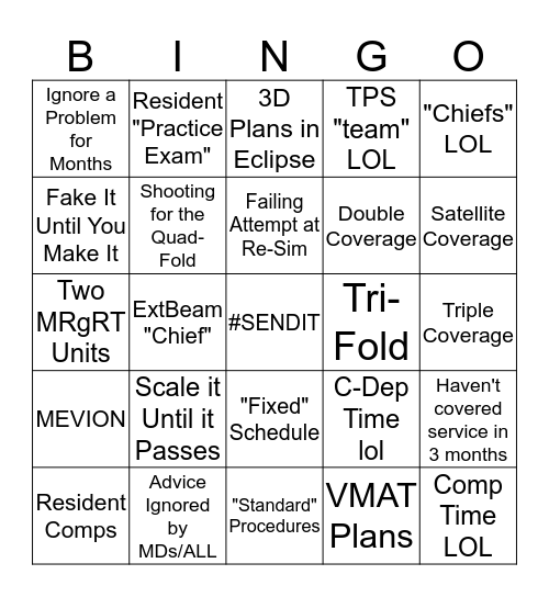 WashU Way Bingo Card