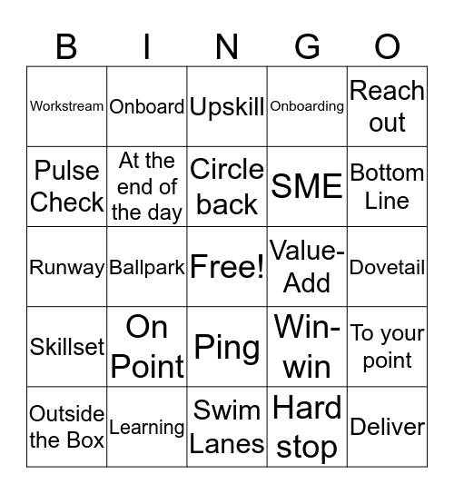 Consumer COR Offsite Bingo Card