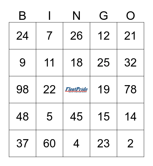 NENO Safety Bingo Card