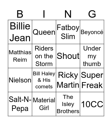 Fultonia Got Talent Bingo Card