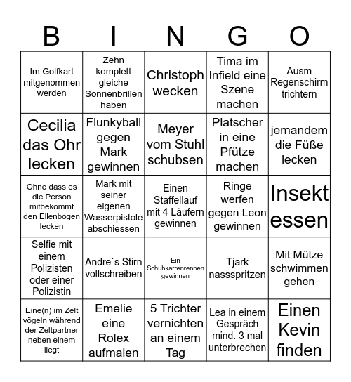 DEICHBRAND BINGO Card