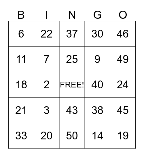 France 98 Bingo Card