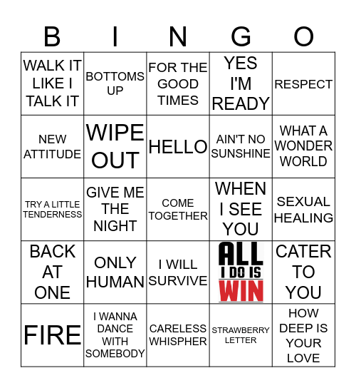 CIROC THE BELLS KARAOKE 716-4 Bingo Card