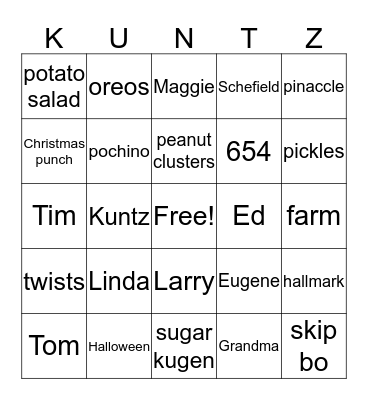 Bingo Card