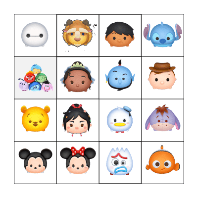 DISNEY BINGO Card