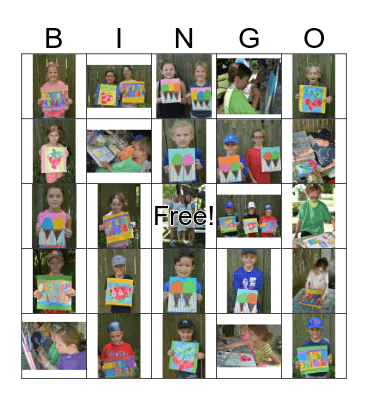 Summer + Art = Fun! Bingo Card