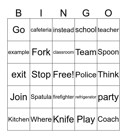 Bingo Card