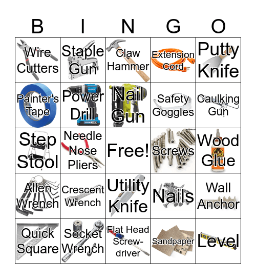 Toolbox Bingo Card